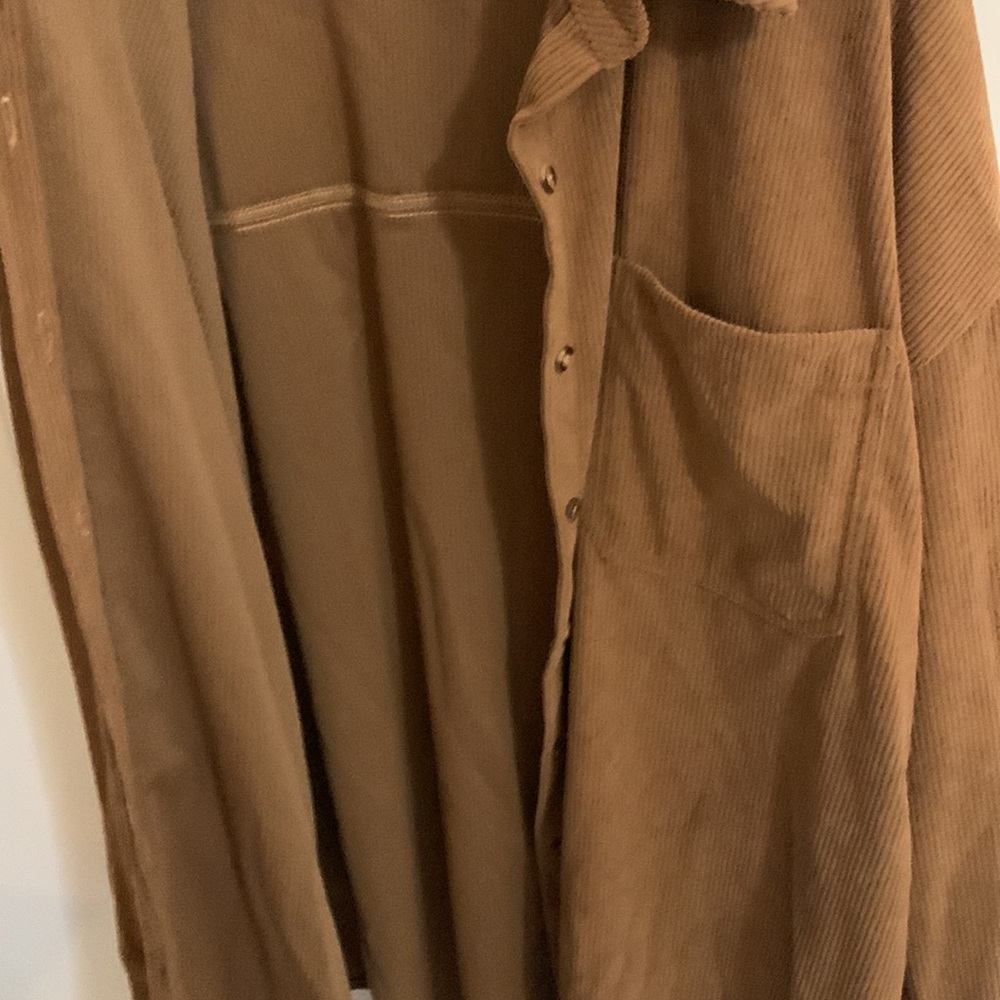 Corduroy Button Front Shacket - image 8
